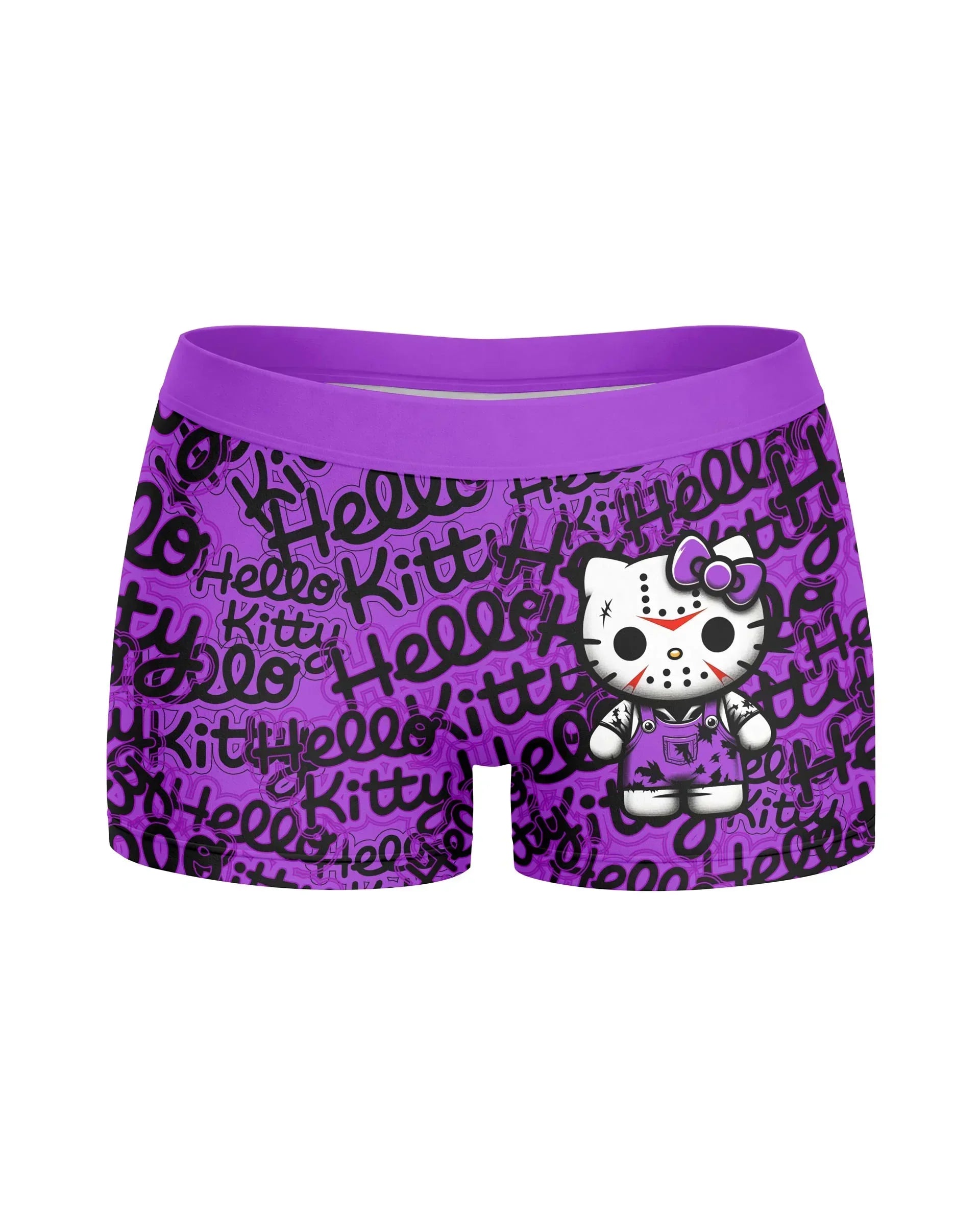 Jason Voorhees Kitty Purple Women's Workout Set