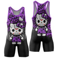 Jason Voorhees Kitty Purple Wrestling Singlet