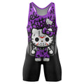 Jason Voorhees Kitty Purple Wrestling Singlet