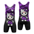 Jason Voorhees Kitty Purple Wrestling Singlet