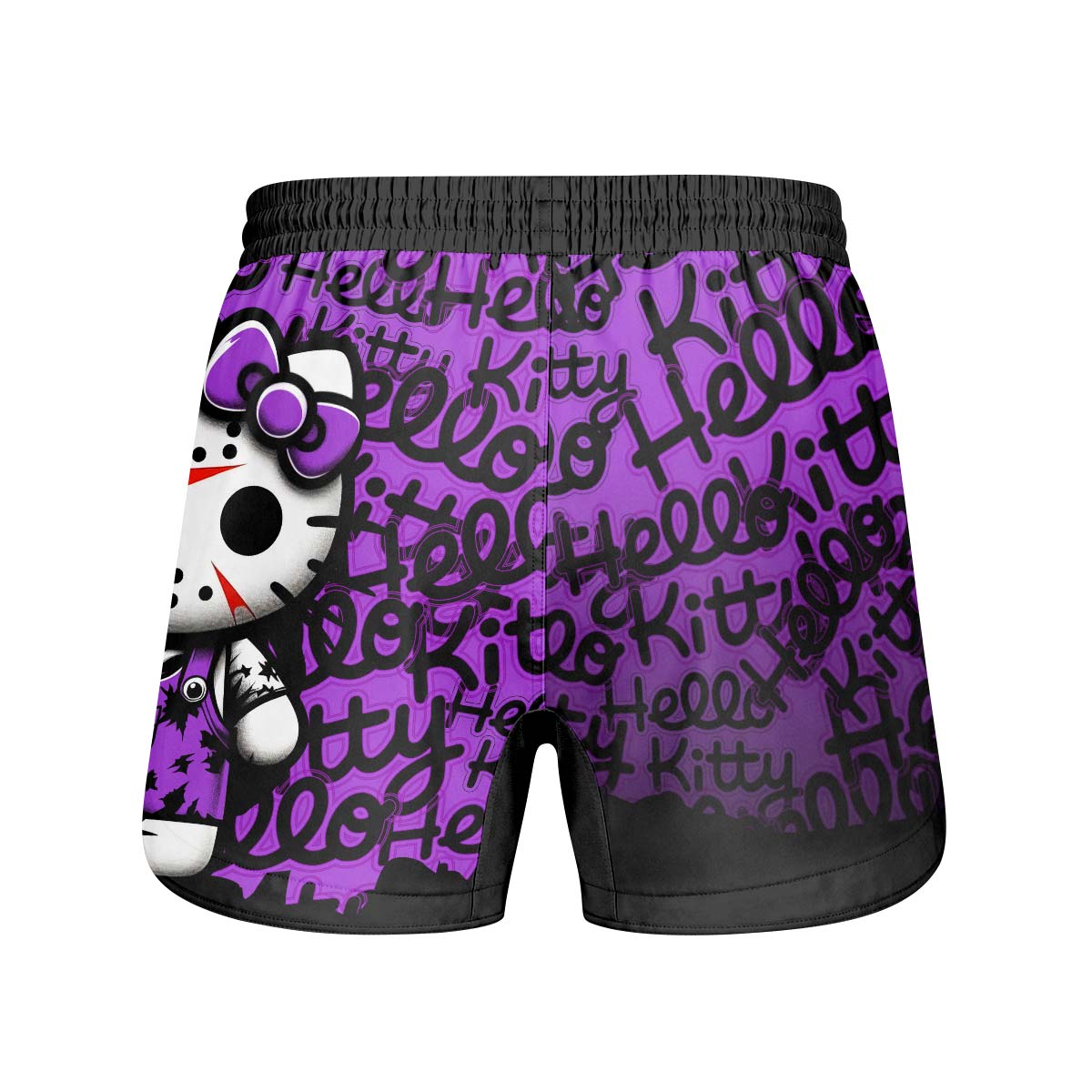 Jason Voorhees Kitty Purple Grappling Shorts