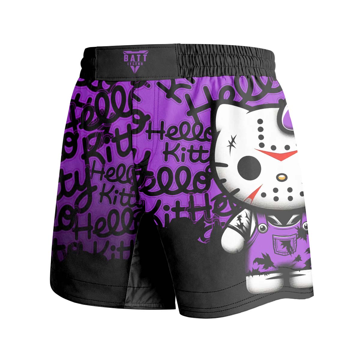 Jason Voorhees Kitty Purple Grappling Shorts