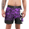 Jason Voorhees Kitty Purple Grappling Shorts