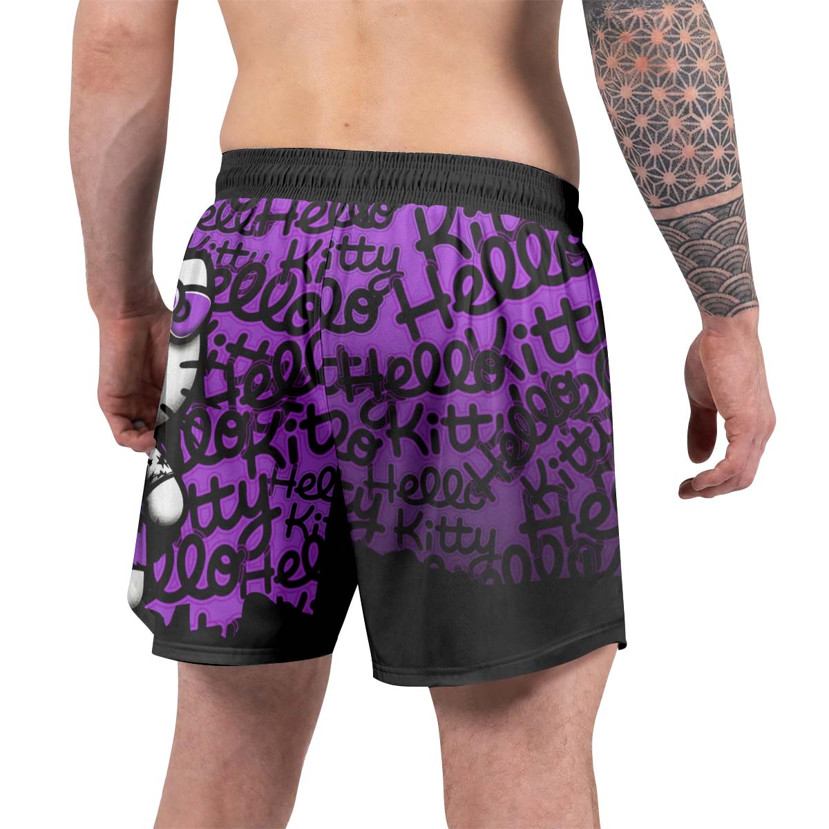 Jason Voorhees Kitty Purple Grappling Shorts