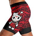 Jason Voorhees Kitty Red Compression Shorts