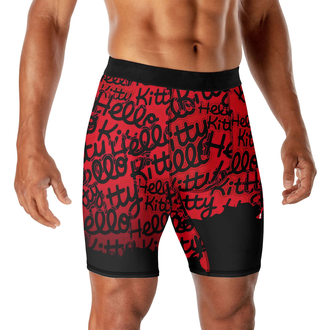 Jason Voorhees Kitty Red Compression Shorts