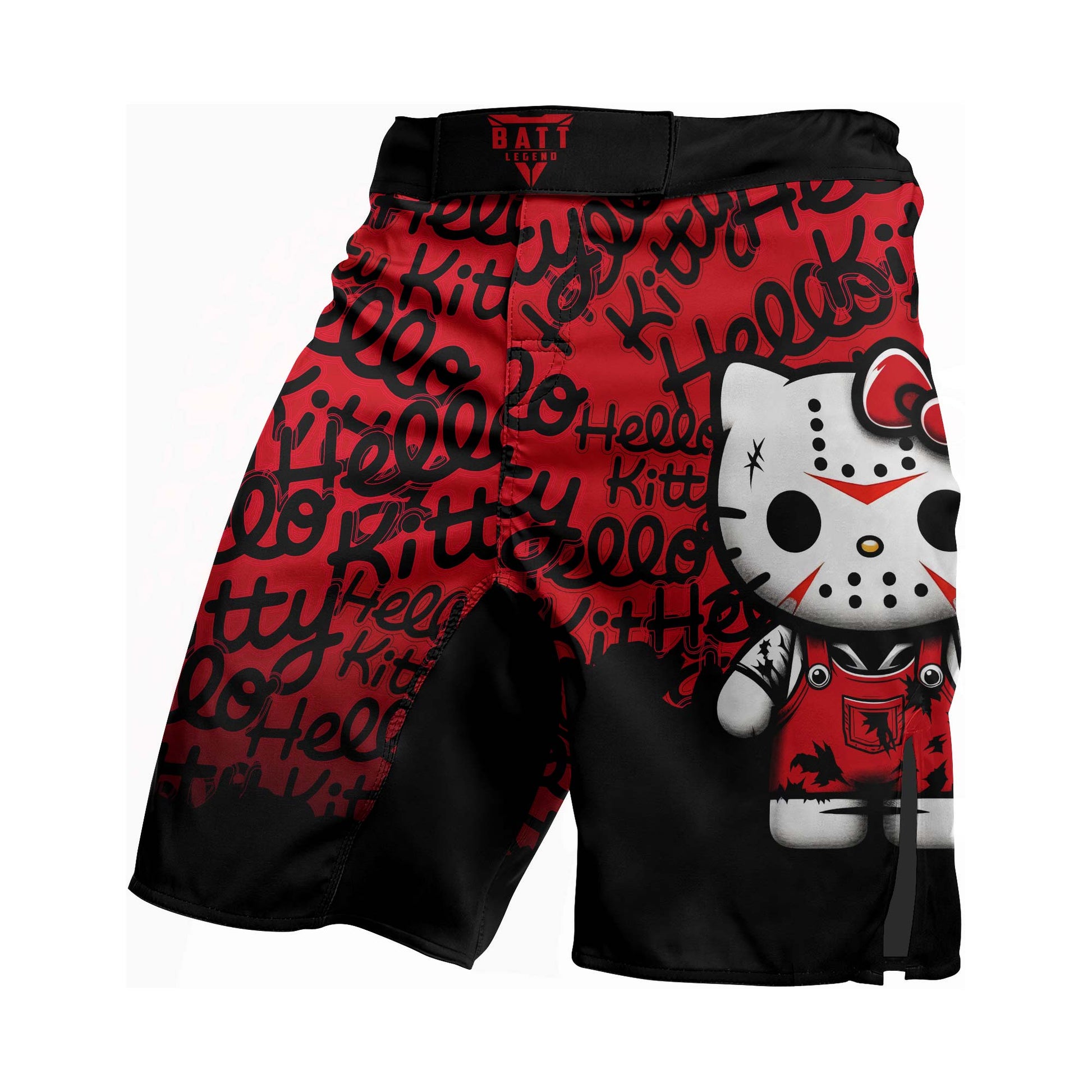 Jason Voorhees Kitty Red Fight Shorts