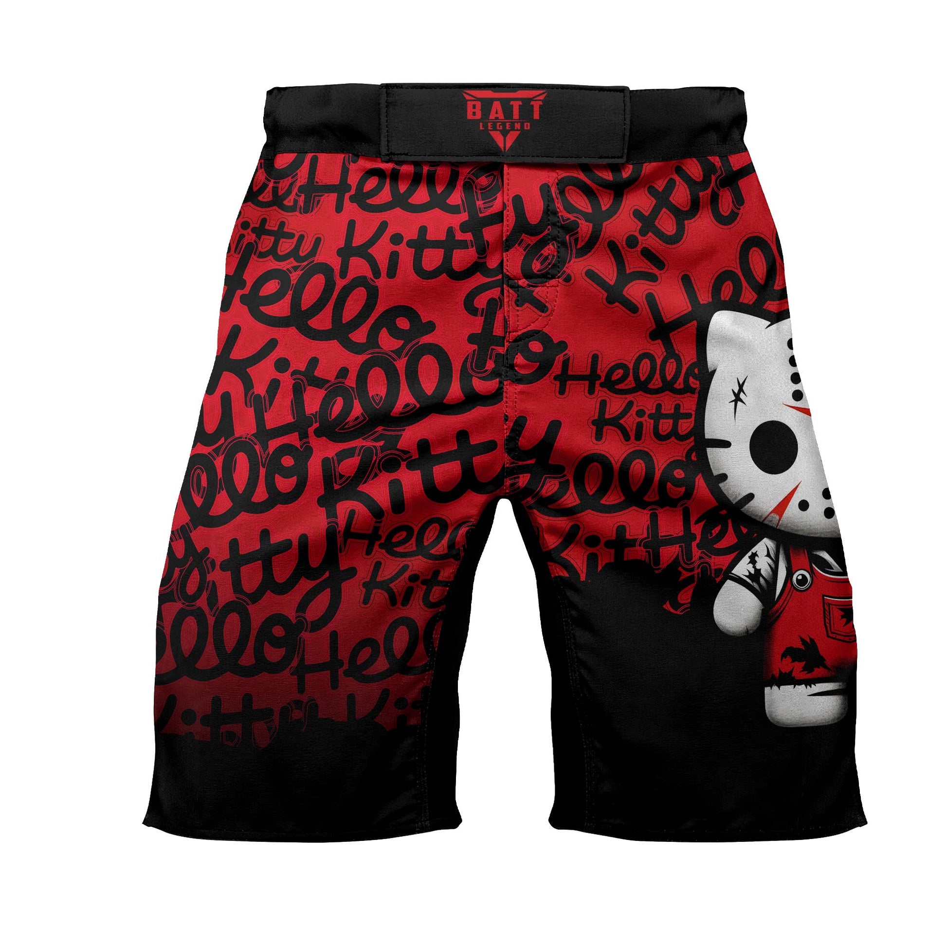 Jason Voorhees Kitty Red Fight Shorts