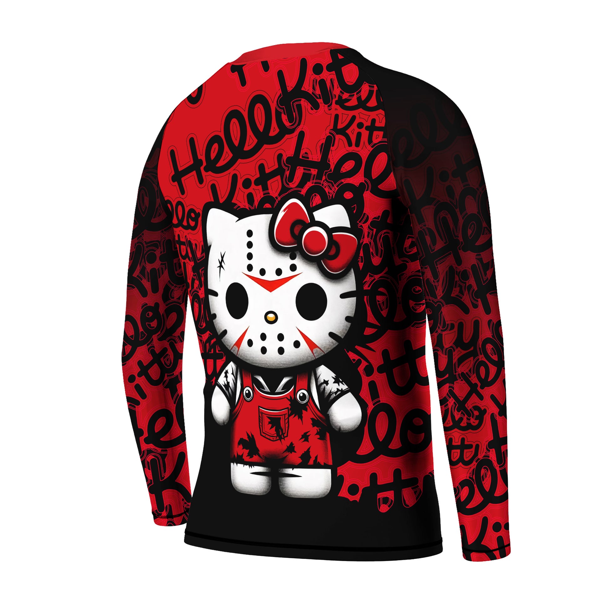 Jason Voorhees Kitty Red Kids Rash Guard