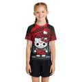 Jason Voorhees Kitty Red Kids Rash Guard