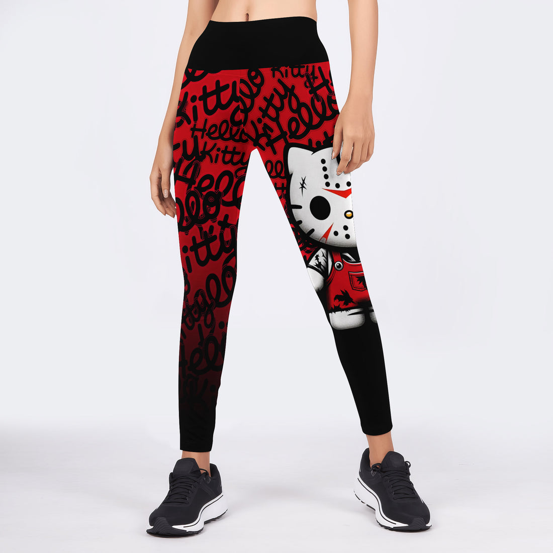 Jason Voorhees Kitty Red Leggings