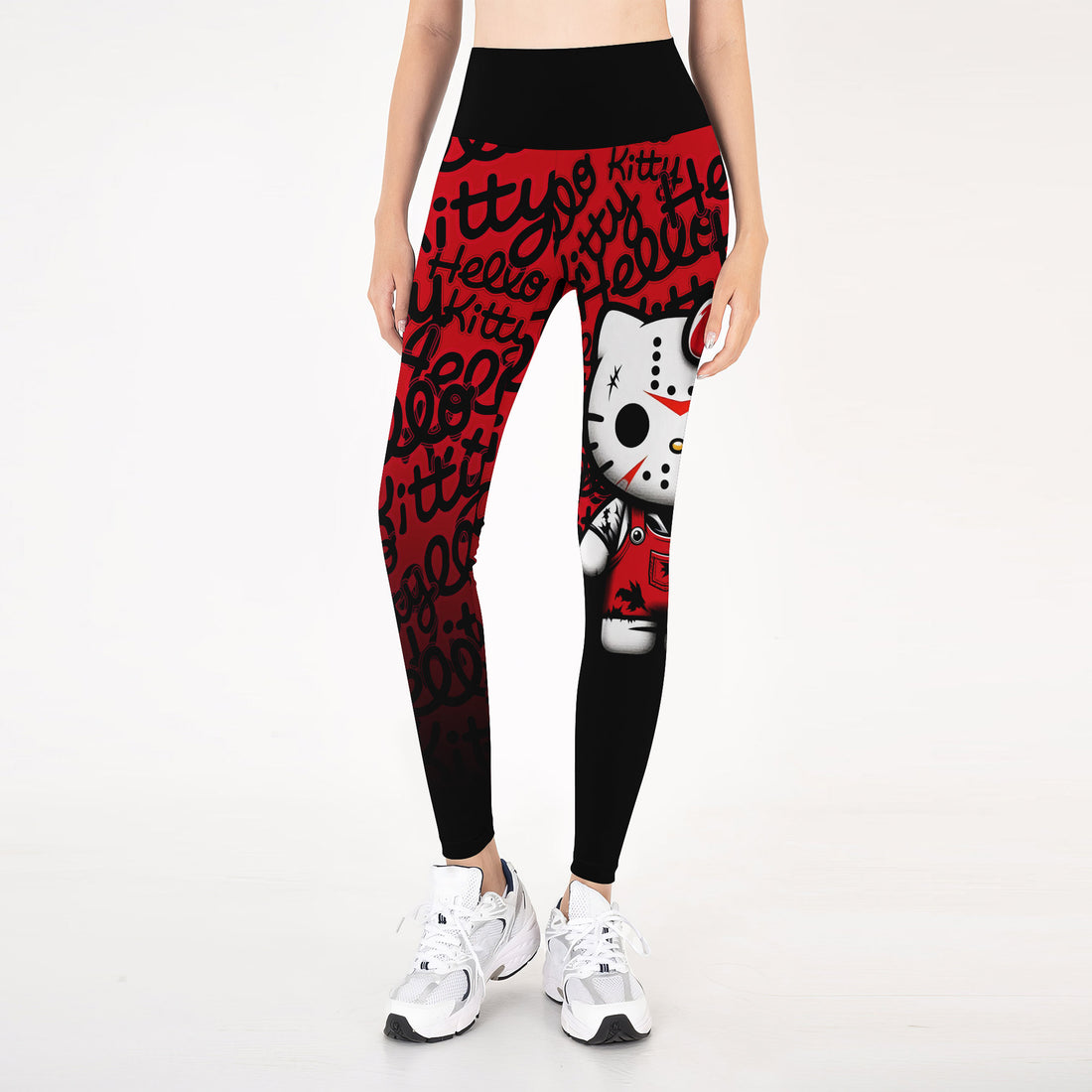 Jason Voorhees Kitty Red Leggings