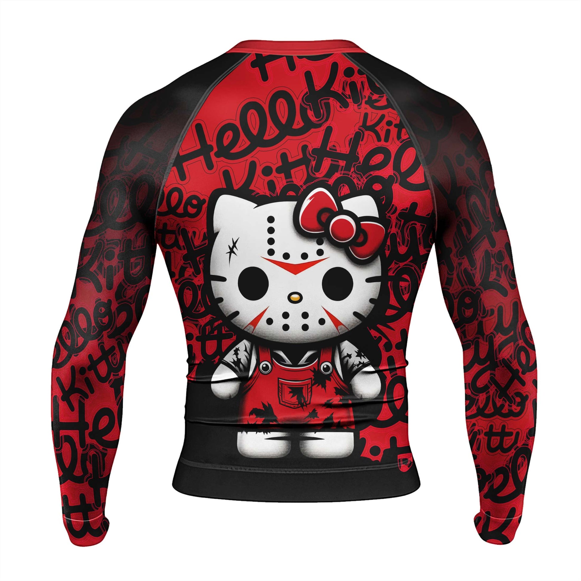 Jason Voorhees Kitty Red Rash Guard