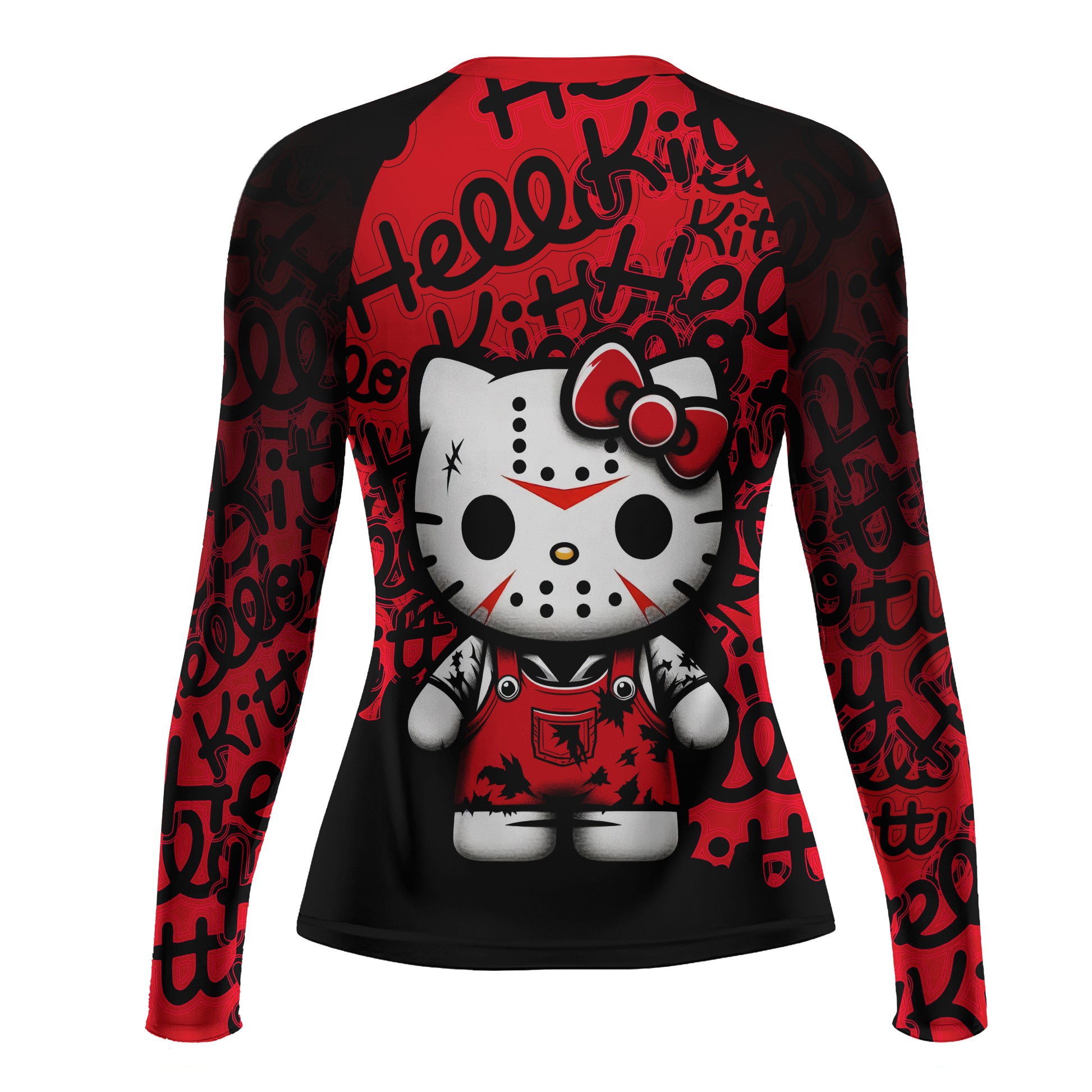 Jason Voorhees Kitty Red Rash Guard
