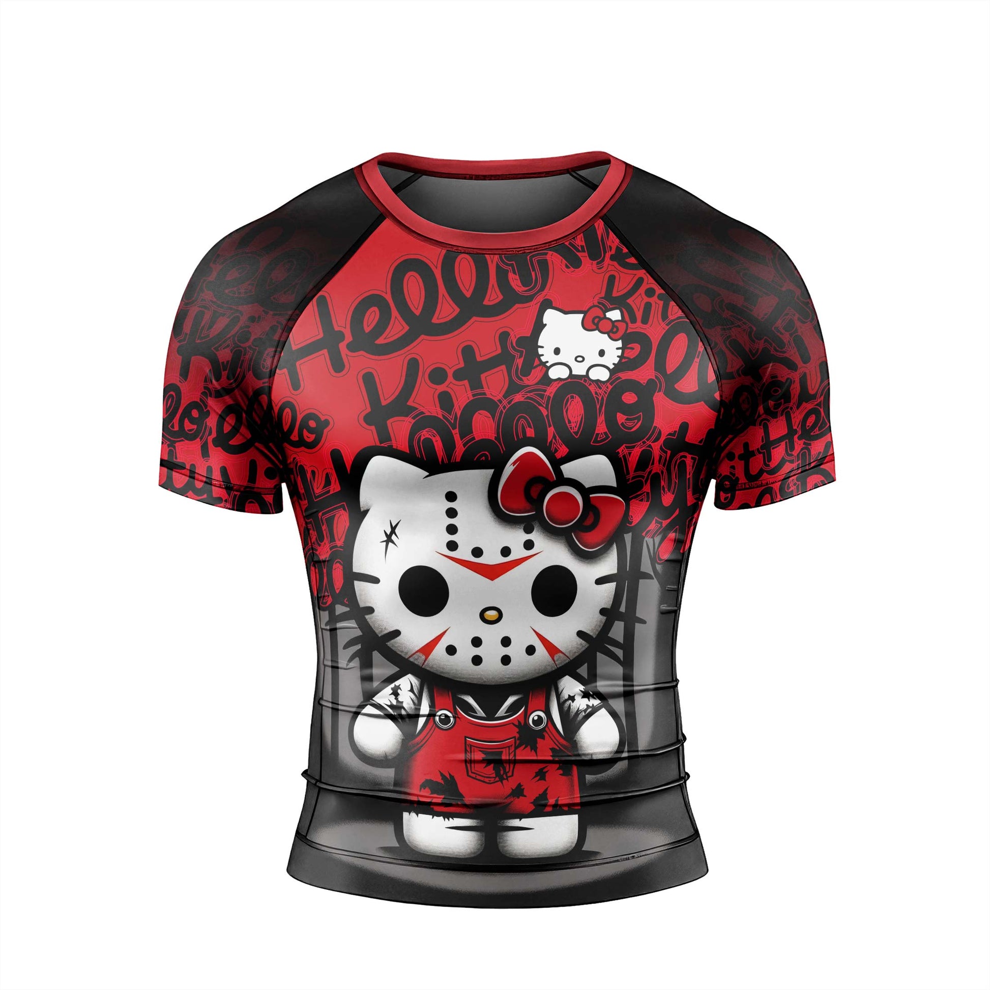 Jason Voorhees Kitty Red Rash Guard