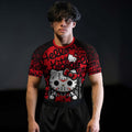 Jason Voorhees Kitty Red Rash Guard