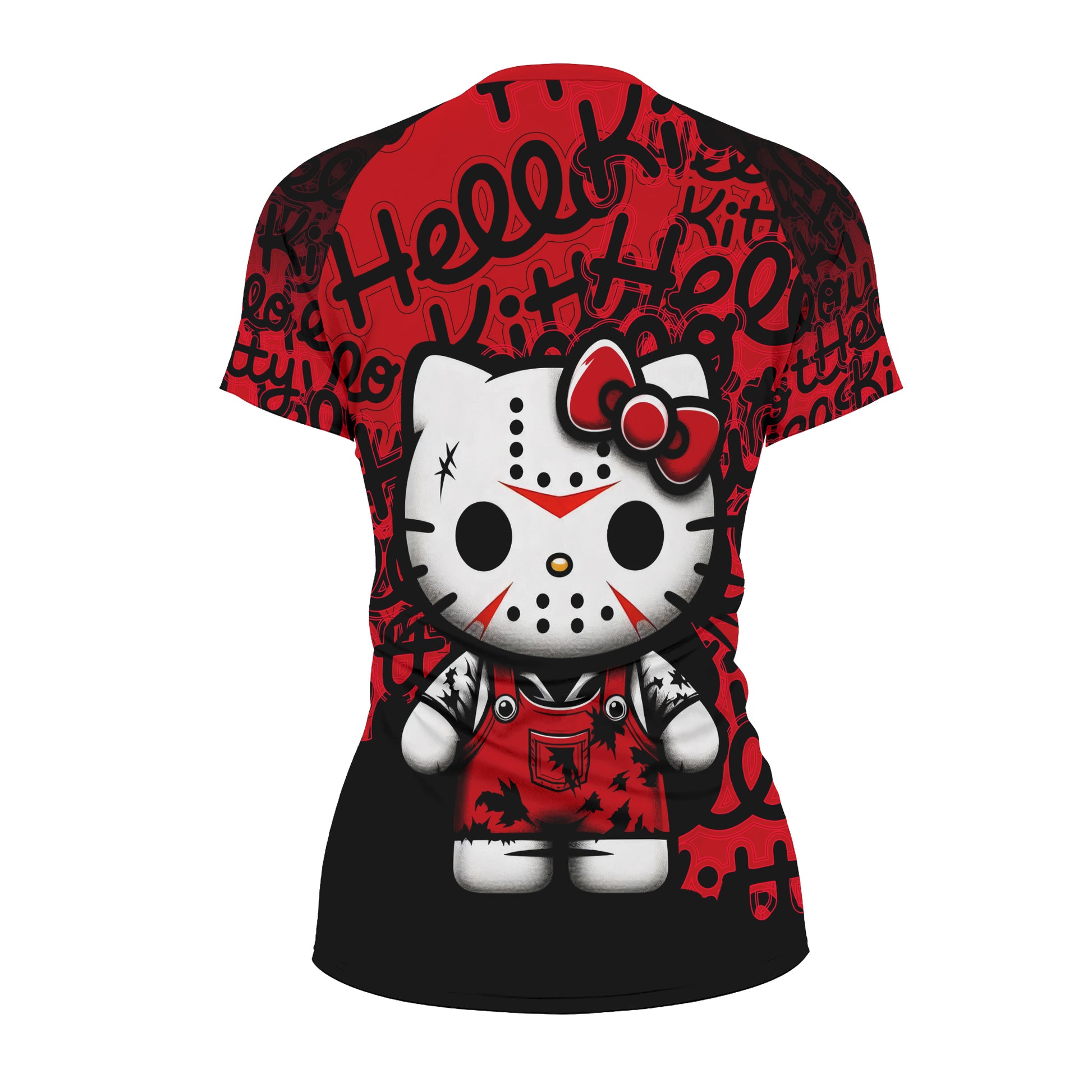 Jason Voorhees Kitty Red Rash Guard