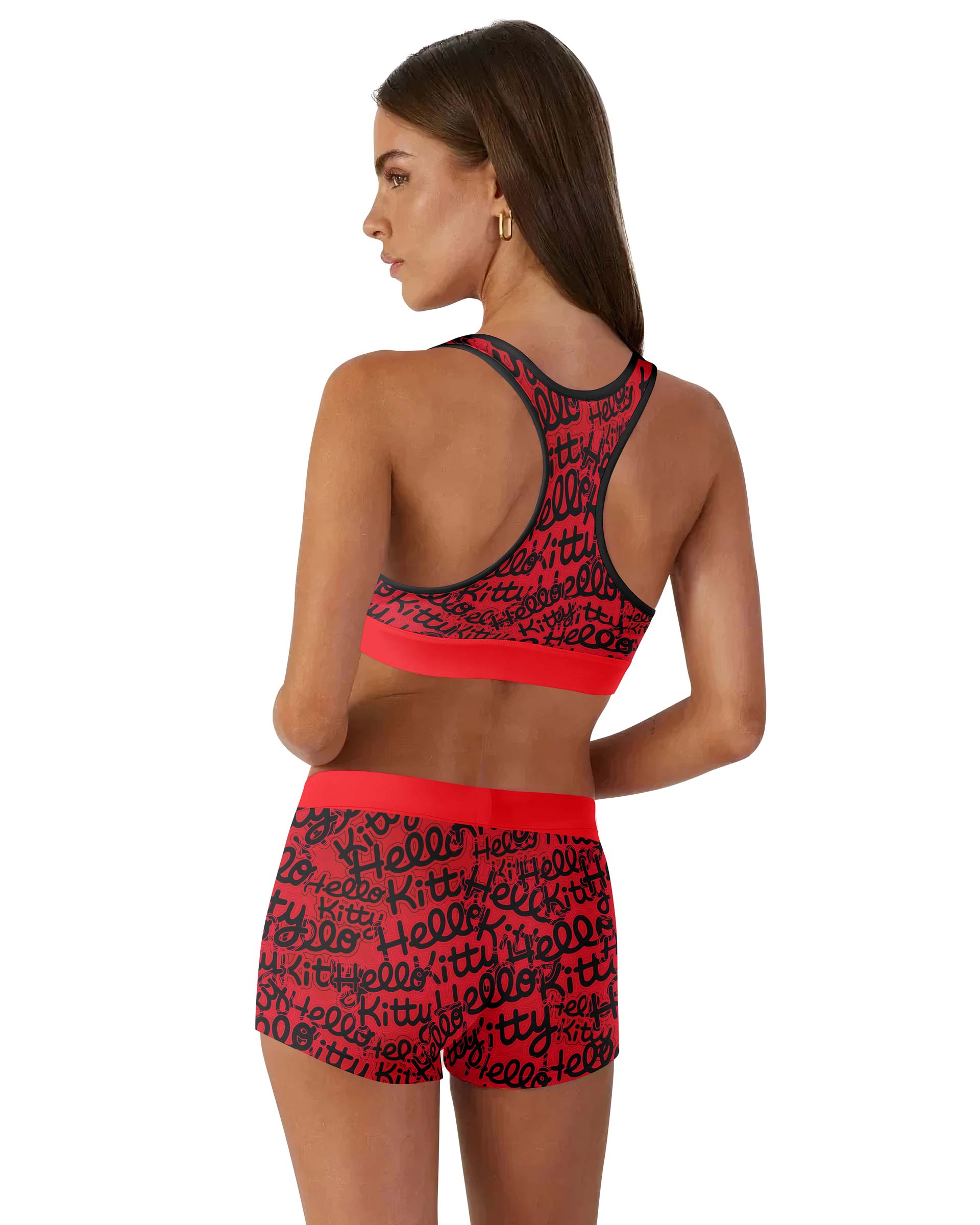 Jason Voorhees Kitty Red Women's Workout Set
