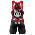 Jason Voorhees Kitty Red Wrestling Singlet