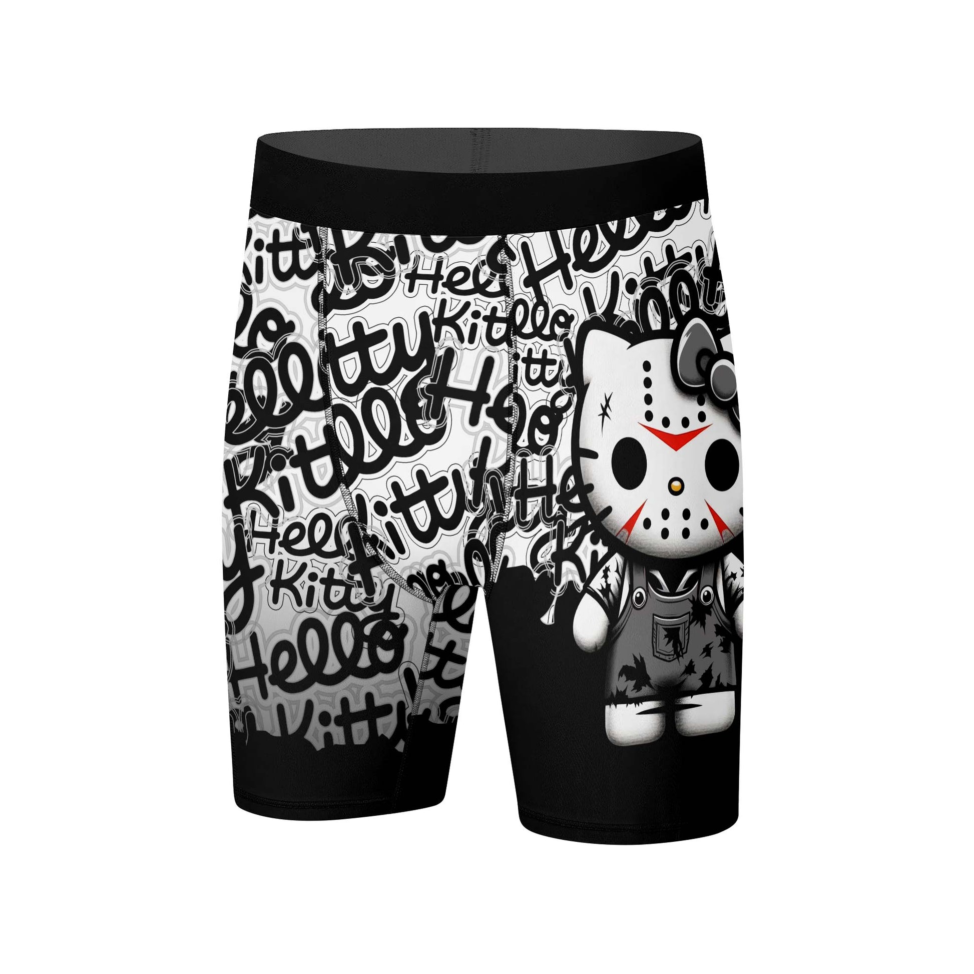 Jason Voorhees Kitty White Compression Shorts