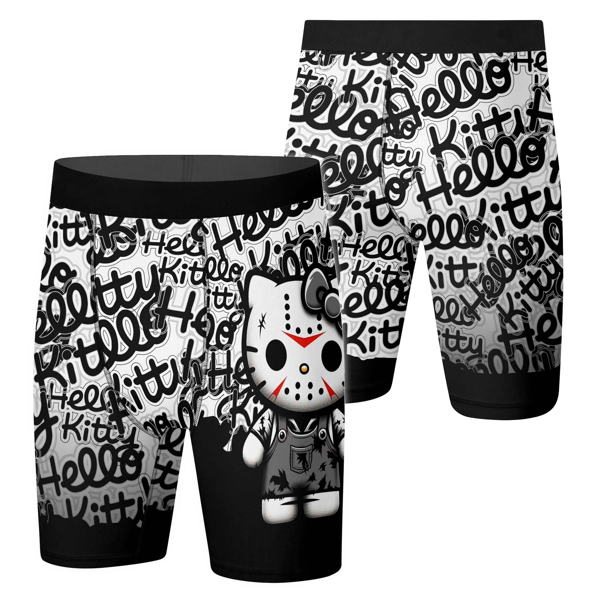 Jason Voorhees Kitty White Compression Shorts