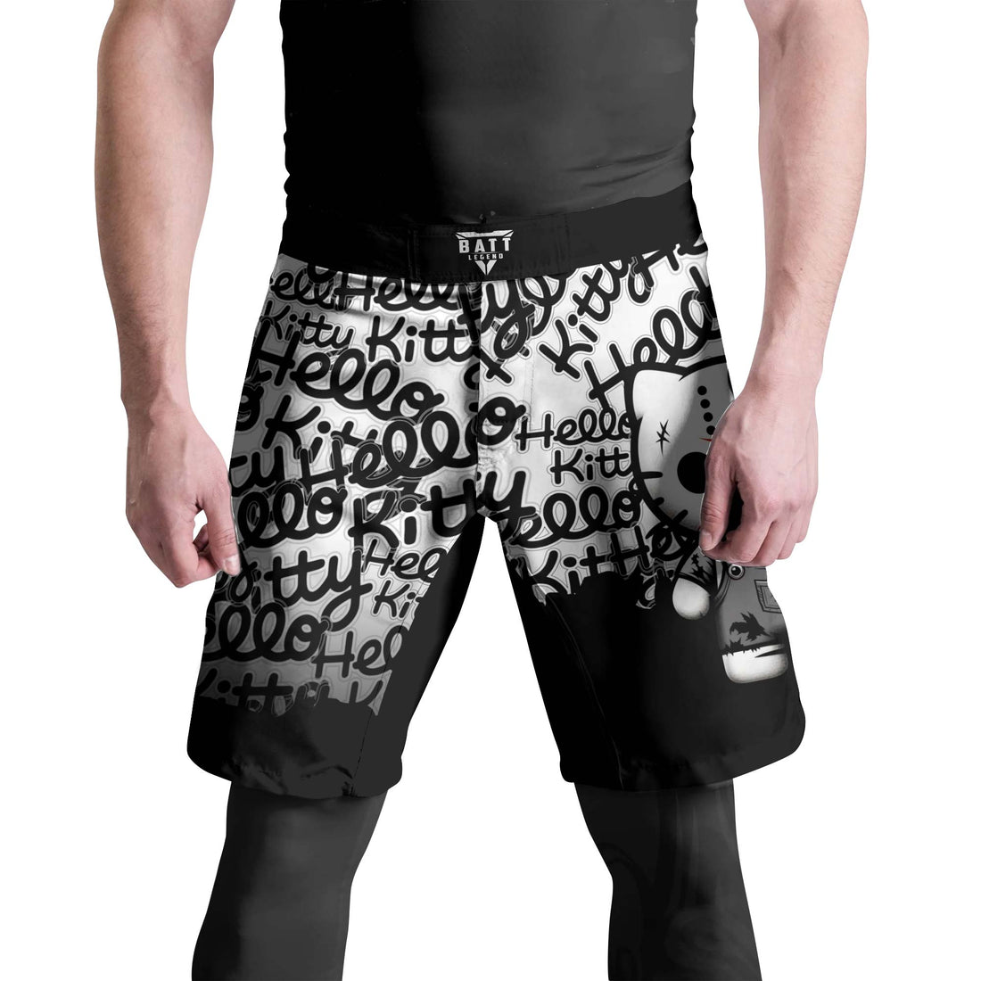 Jason Voorhees Kitty White Fight Shorts