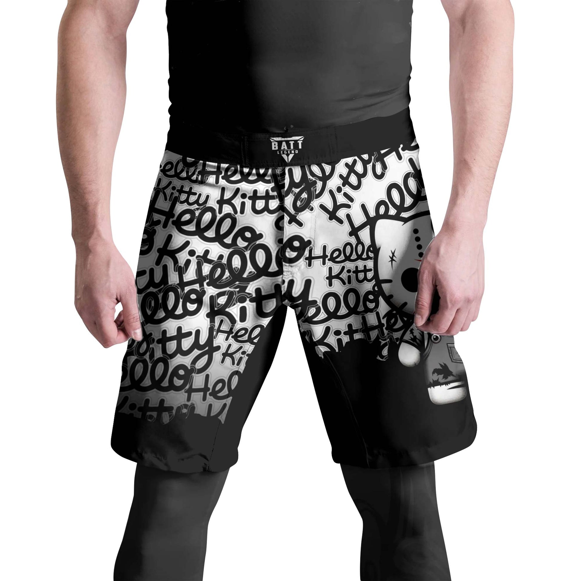 Jason Voorhees Kitty White Fight Shorts