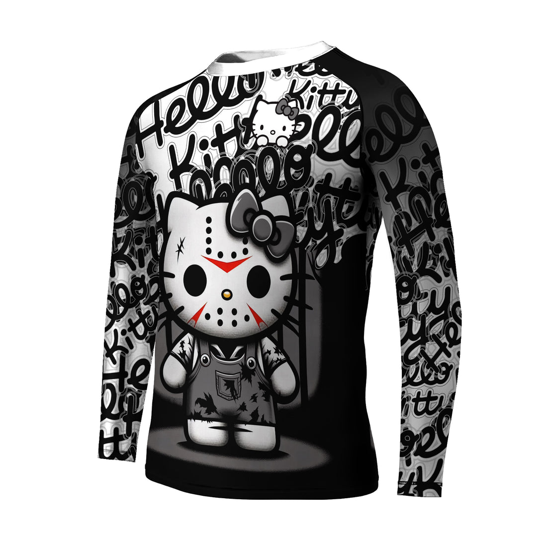 Jason Voorhees Kitty White Kids Rash Guard