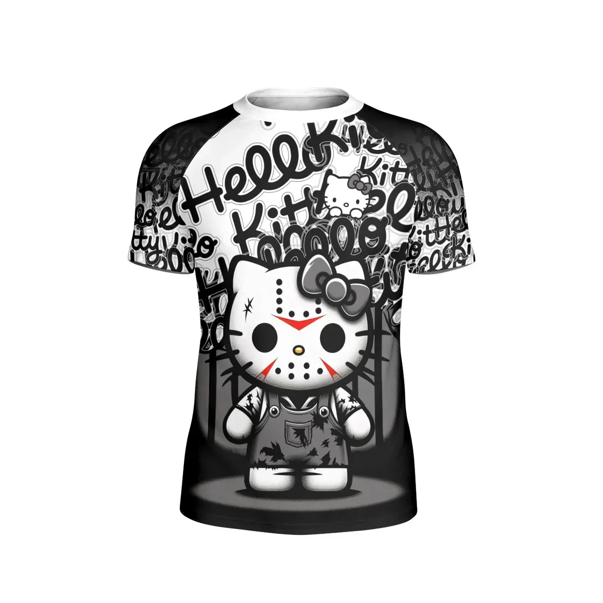 Jason Voorhees Kitty White Kids Rash Guard