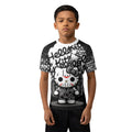 Jason Voorhees Kitty White Kids Rash Guard