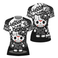 Jason Voorhees Kitty White Rash Guard