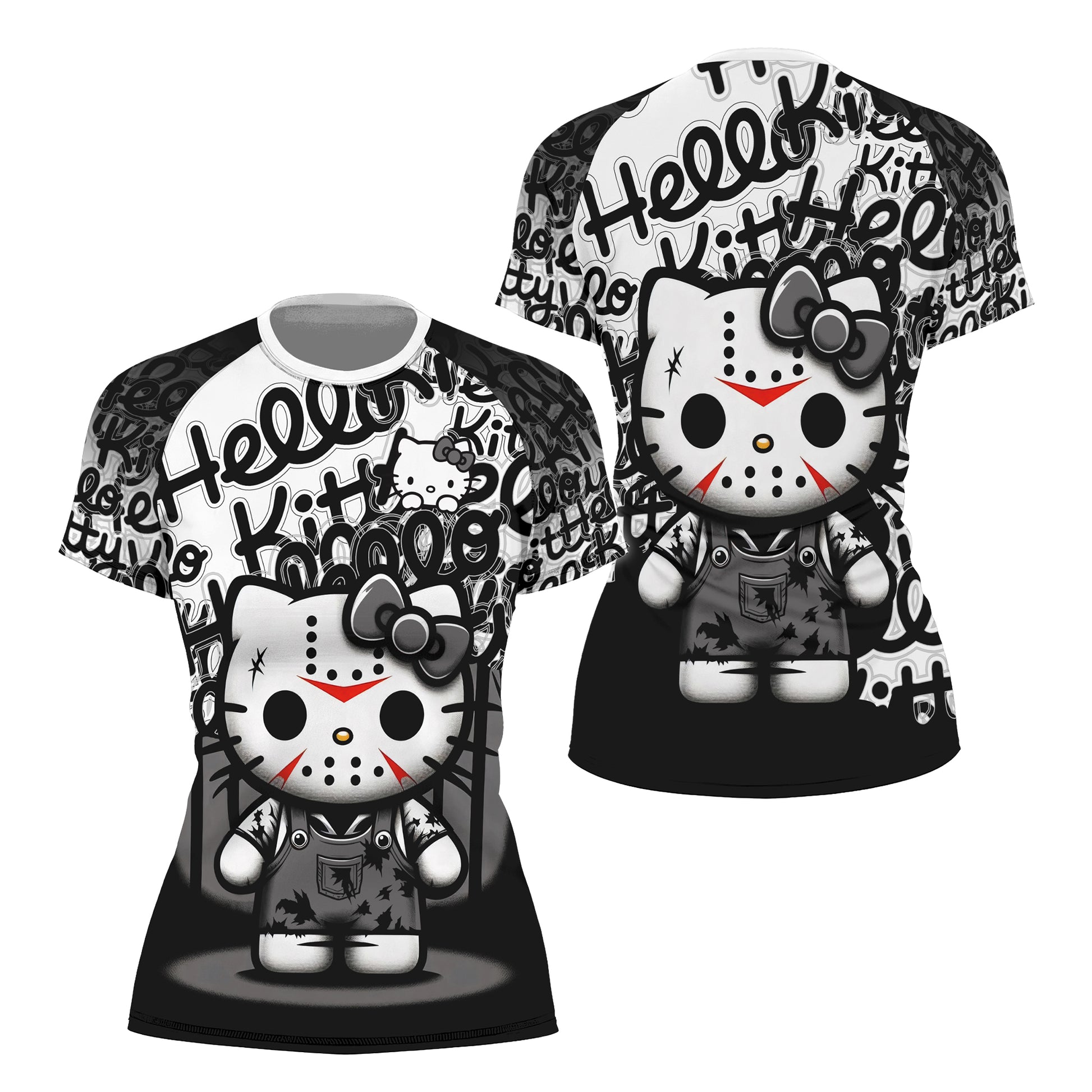 Jason Voorhees Kitty White Rash Guard