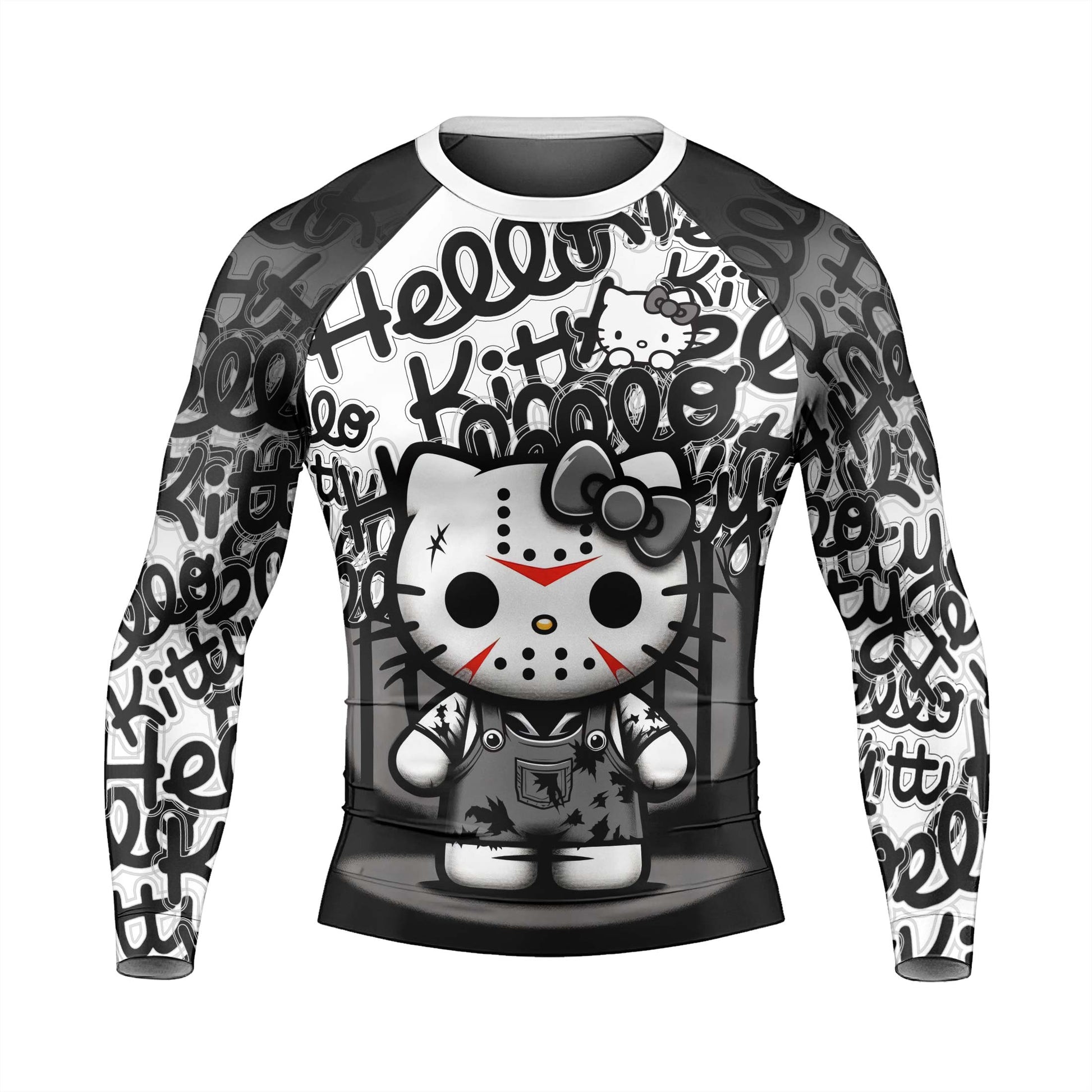 Jason Voorhees Kitty White Rash Guard
