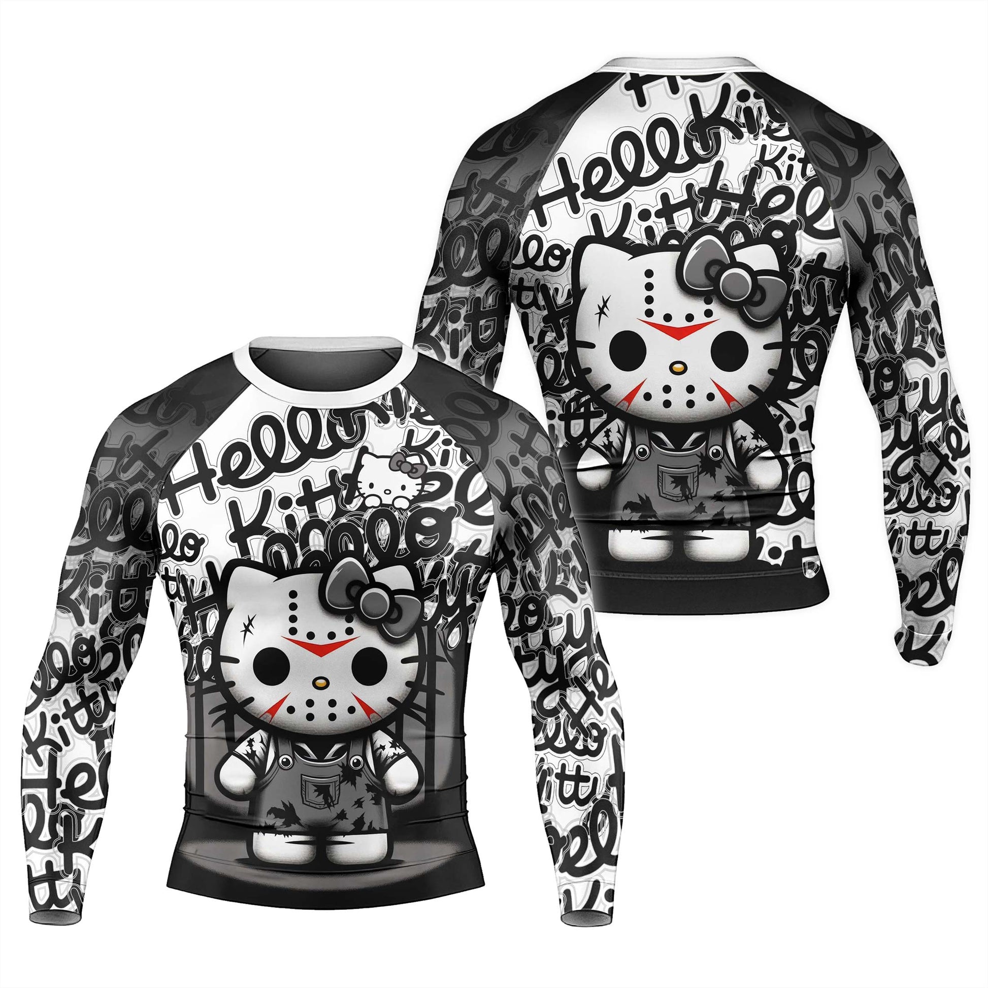 Jason Voorhees Kitty White Rash Guard