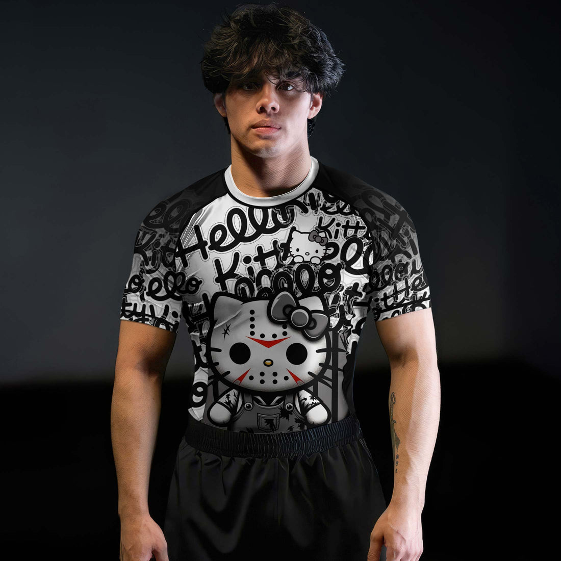 Jason Voorhees Kitty White Rash Guard