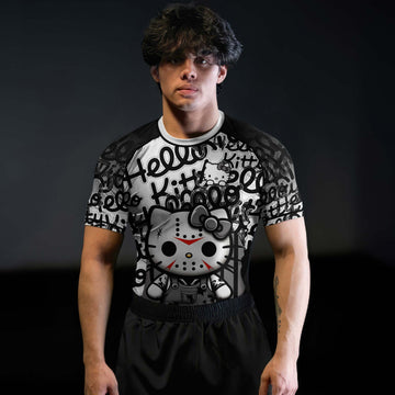 Jason Voorhees Kitty White Rash Guard