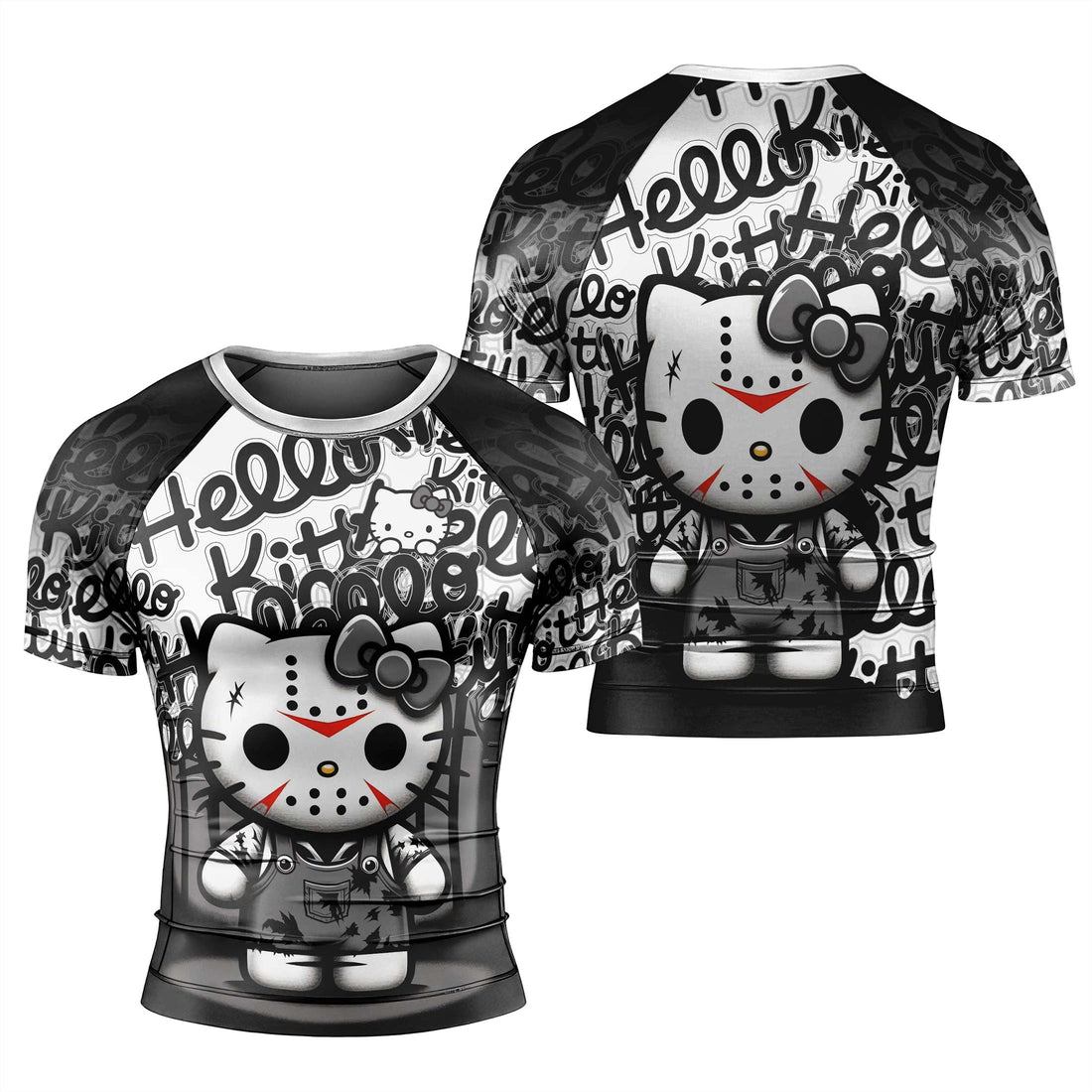 Jason Voorhees Kitty White Rash Guard