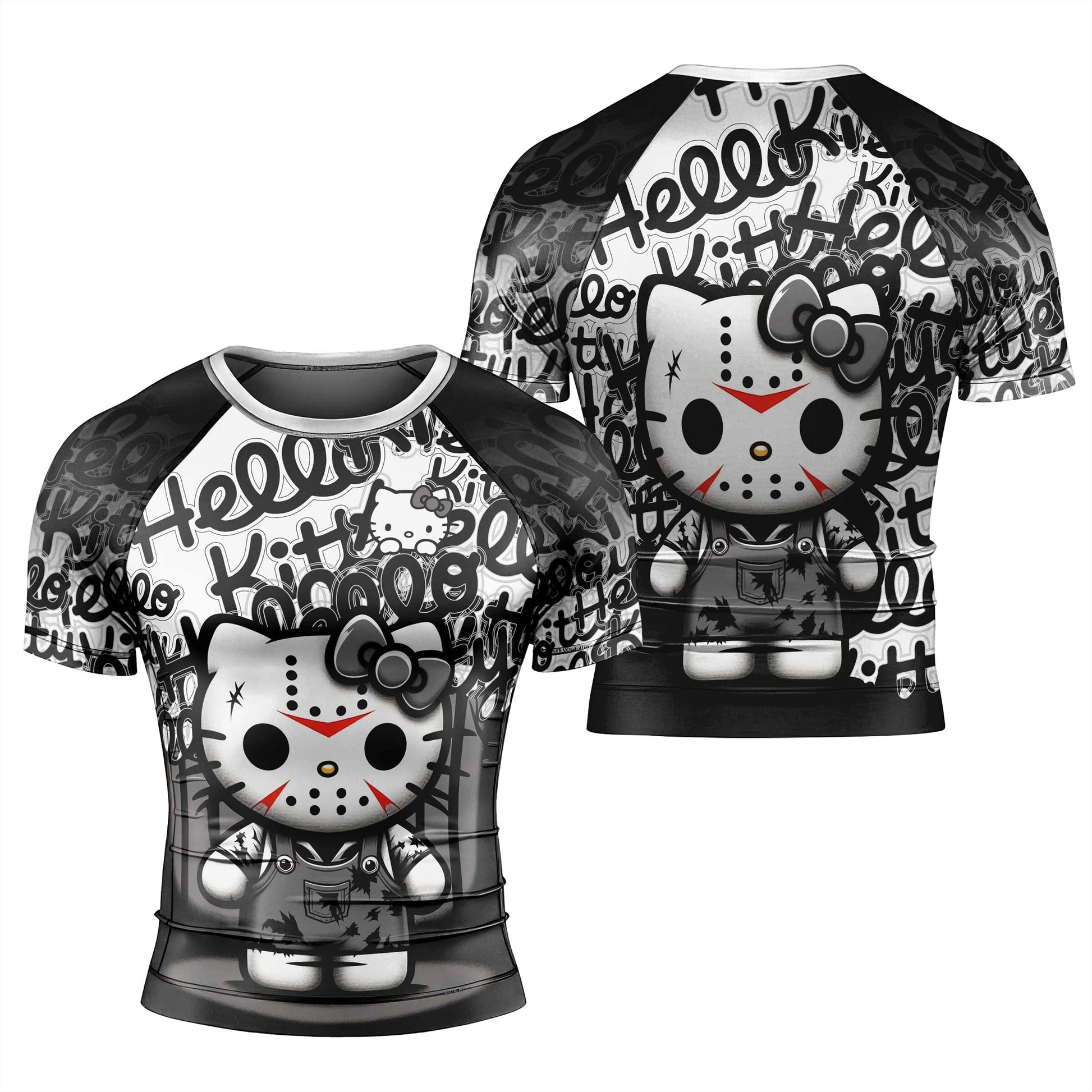 Jason Voorhees Kitty White Rash Guard