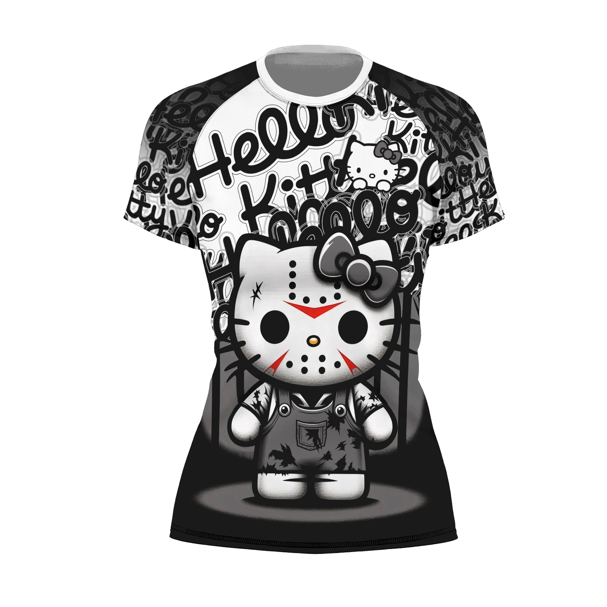 Jason Voorhees Kitty White Rash Guard