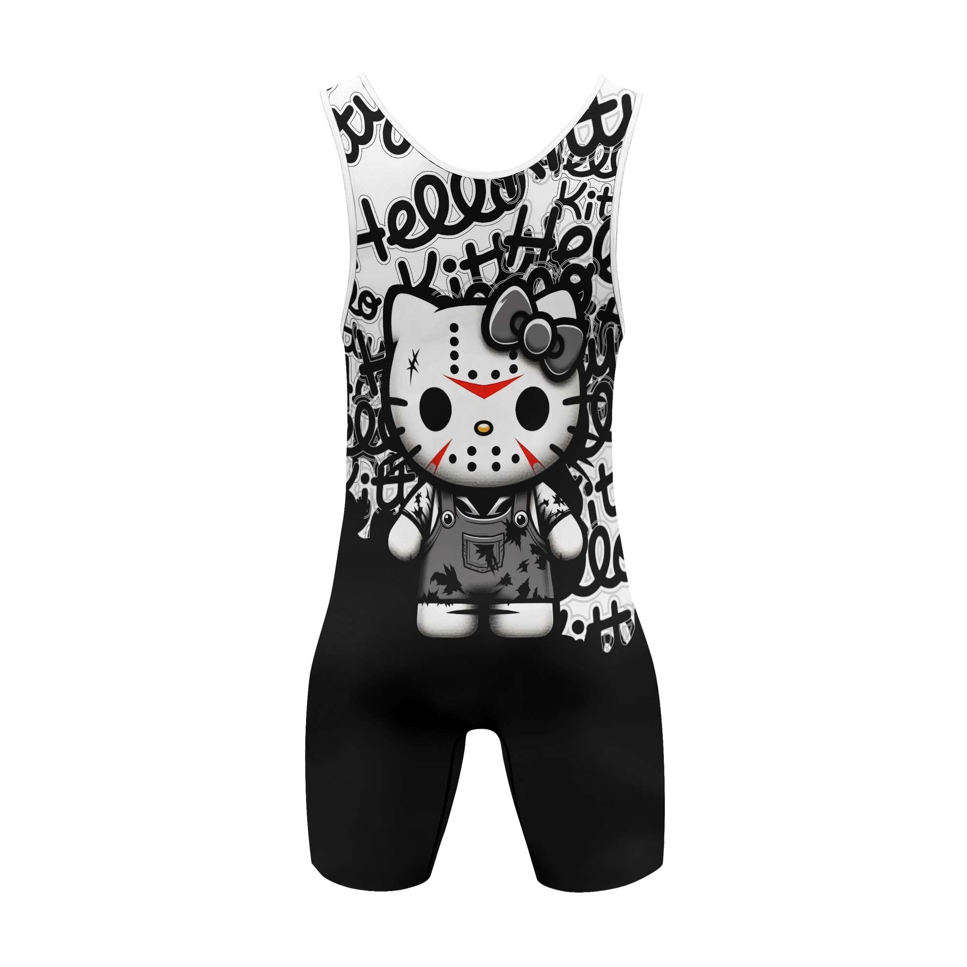 Jason Voorhees Kitty White Wrestling Singlet