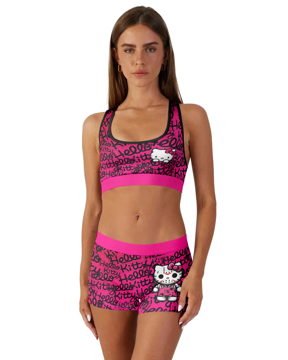 Jason Voorhees Kitty Women's Workout Set