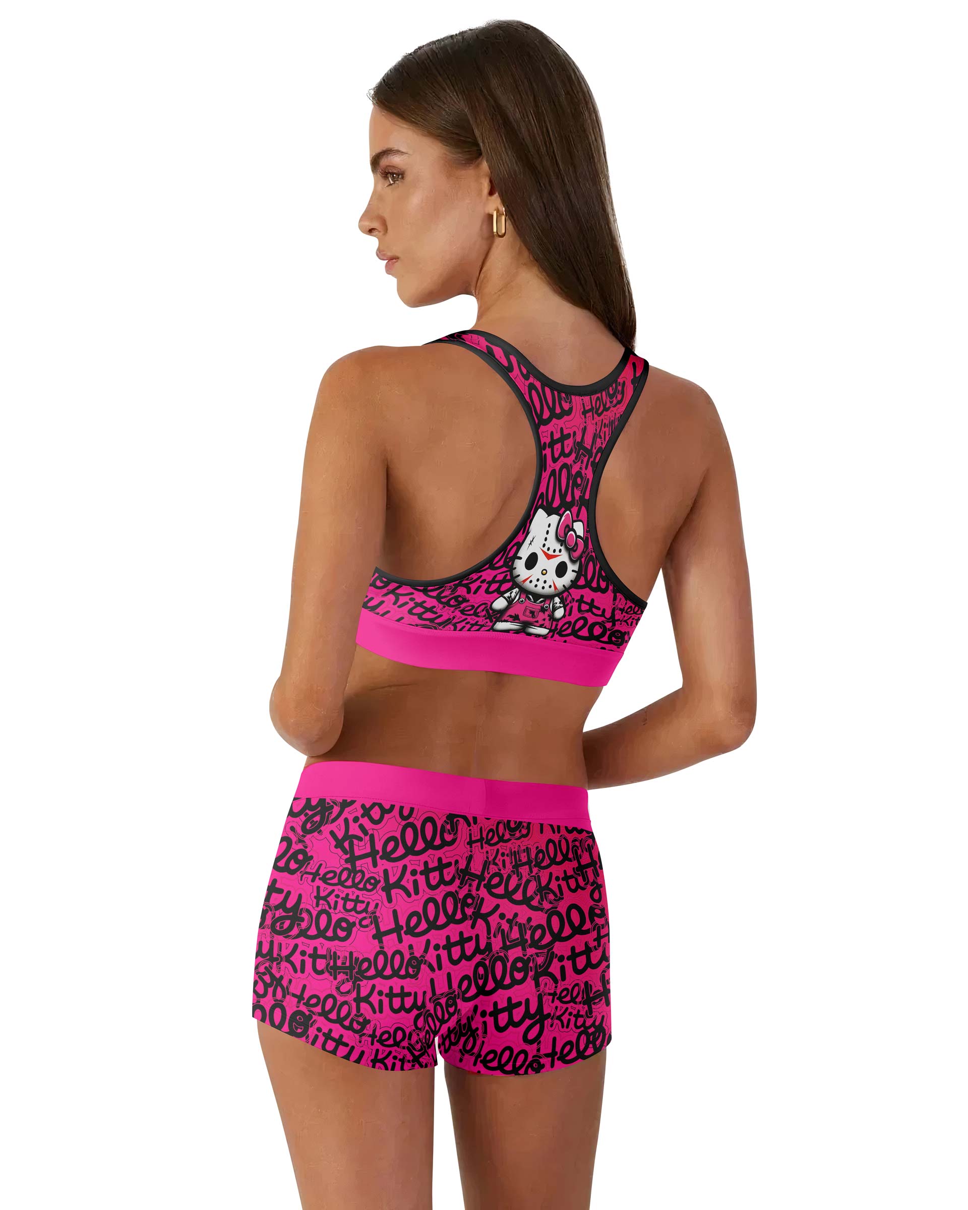 Jason Voorhees Kitty Women's Workout Set