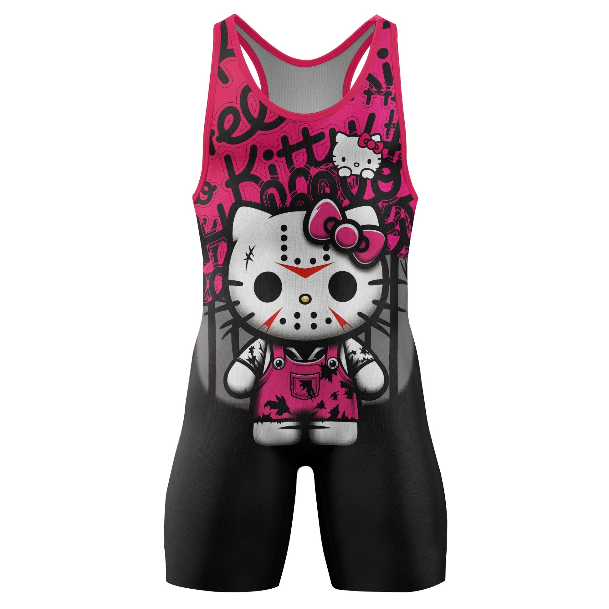 Jason Voorhees Kitty Wrestling Singlet