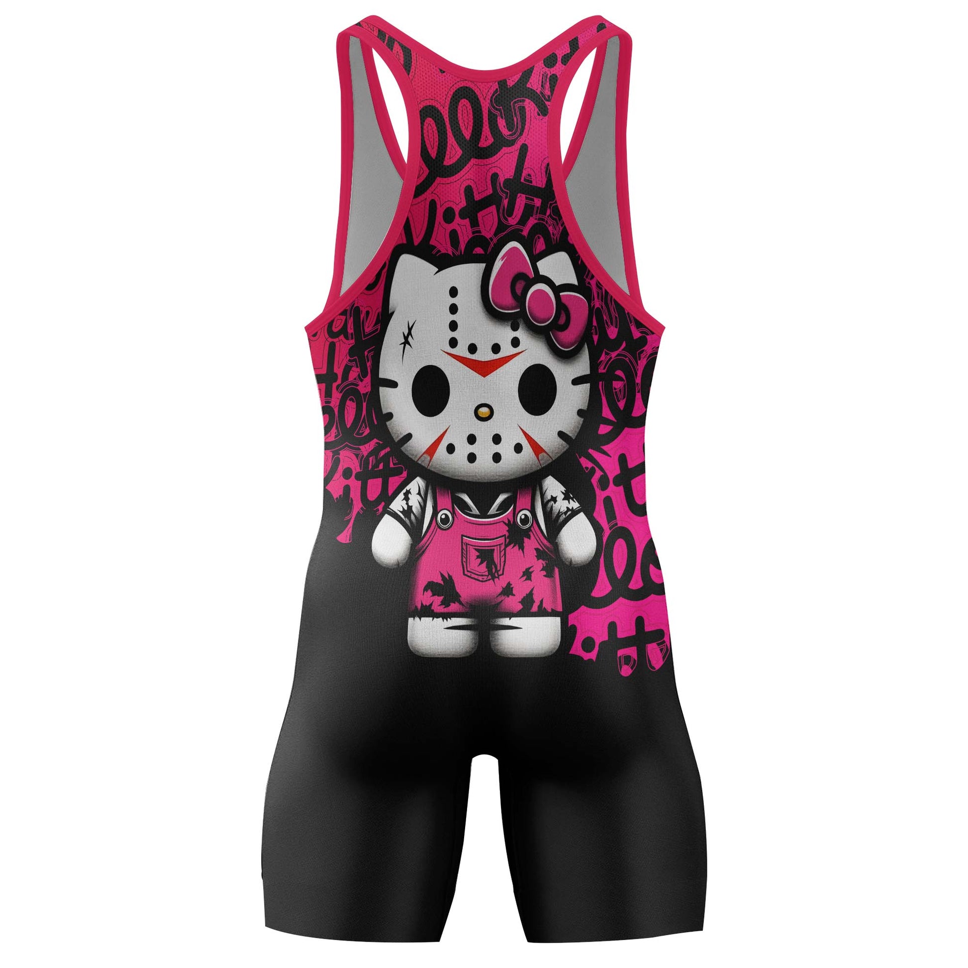 Jason Voorhees Kitty Wrestling Singlet