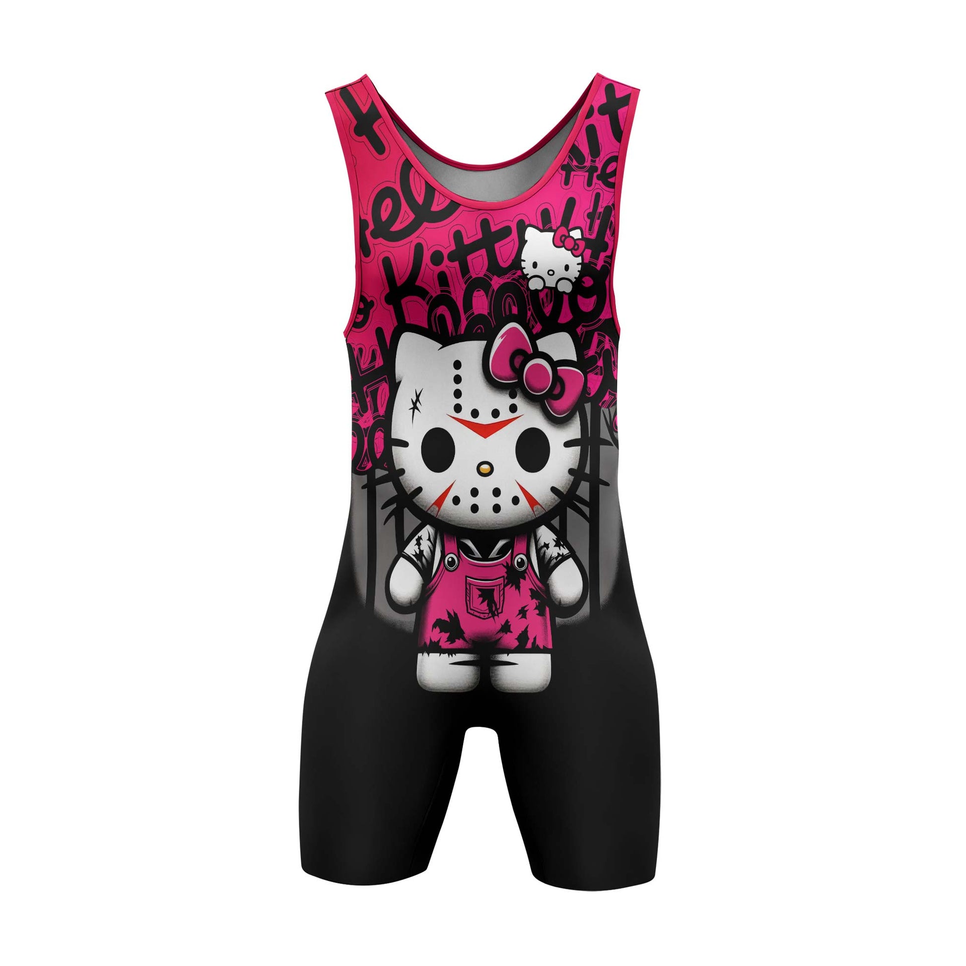 Jason Voorhees Kitty Wrestling Singlet