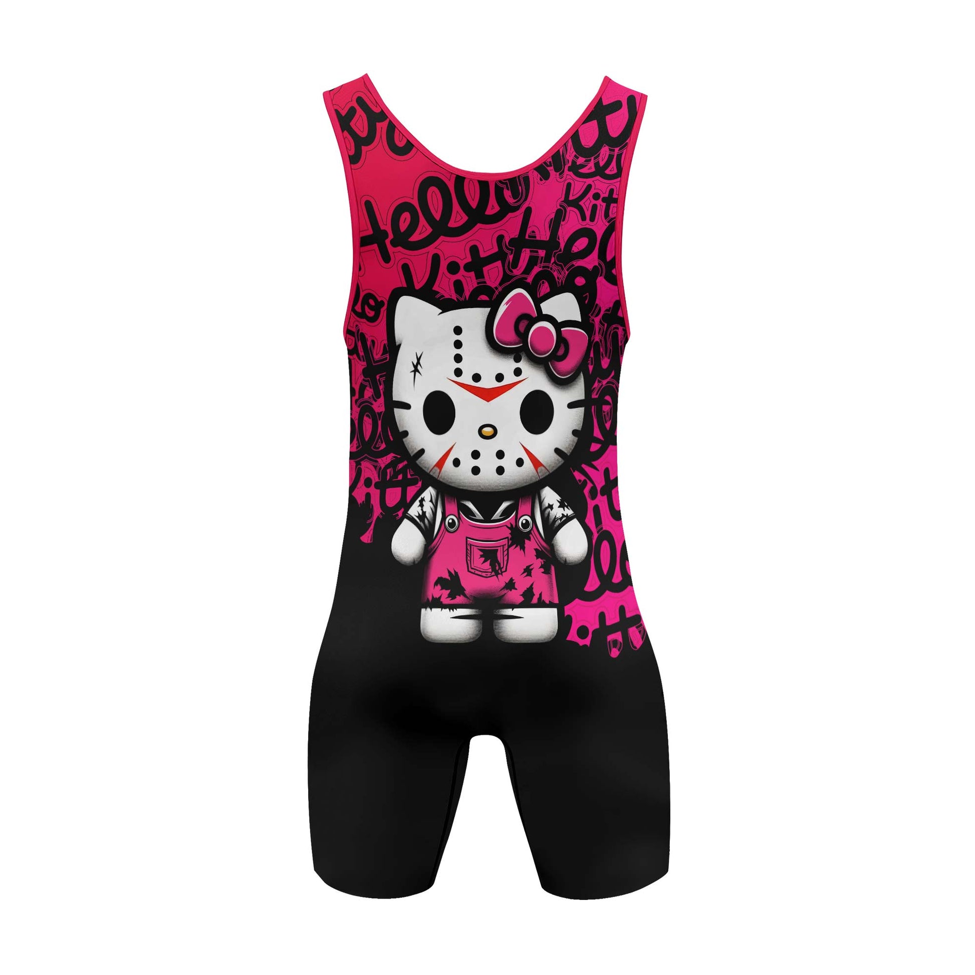 Jason Voorhees Kitty Wrestling Singlet