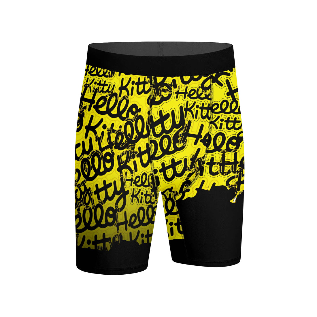 Jason Voorhees Kitty Yellow Compression Shorts