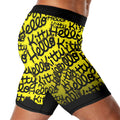 Jason Voorhees Kitty Yellow Compression Shorts