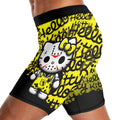 Jason Voorhees Kitty Yellow Compression Shorts