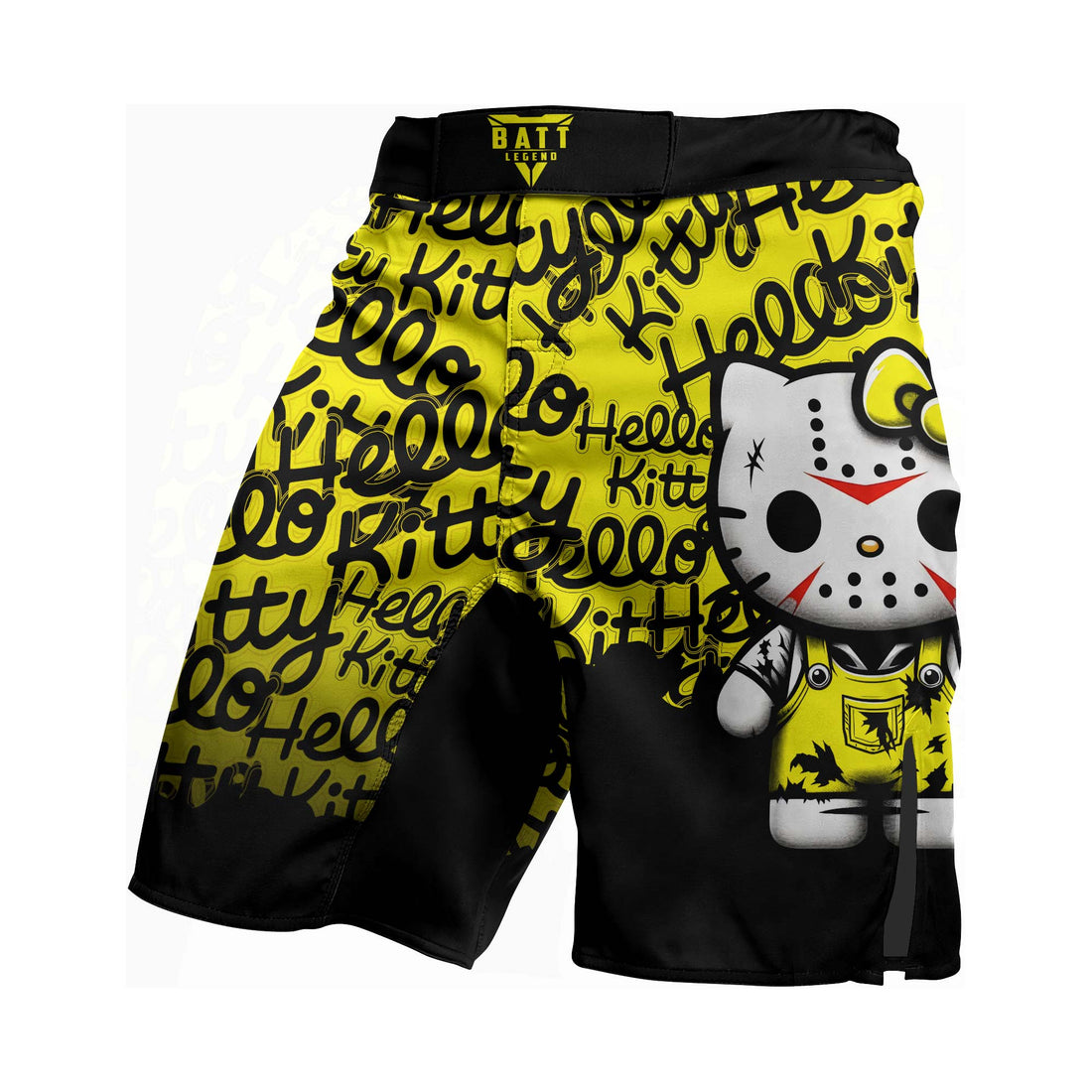 Jason Voorhees Kitty Yellow Fight Shorts